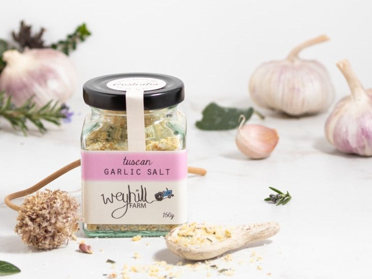Garlic Salt - Tuscan - Weyhill Farm Gippsland - 150g